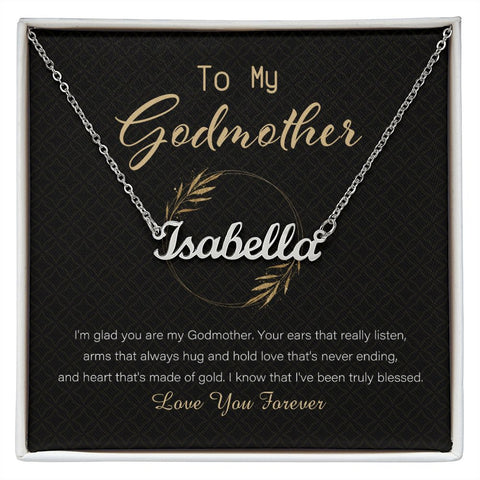 godmother-necklace, personalized necklace, godmother gift, mothers day necklace, fairy godmother gift, gift for godmother, godparent gift_artwork_original_artwork Personalized Name Necklace with Message Card