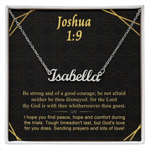 89 Personalized Name Necklace with Message Card