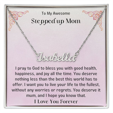 Stepped Up Mom Personalized Necklace 2