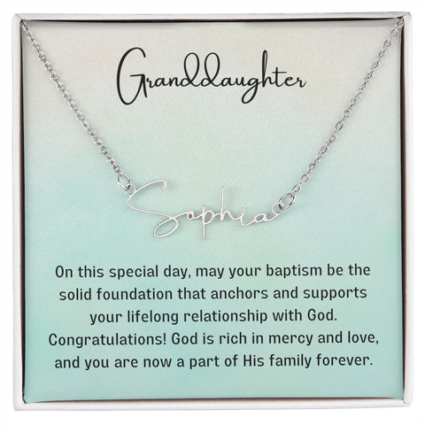 Baptism Gift Girl Present From Grandparents | Granddaughter Christening Gift | Christening Gift Present for Granddaughter