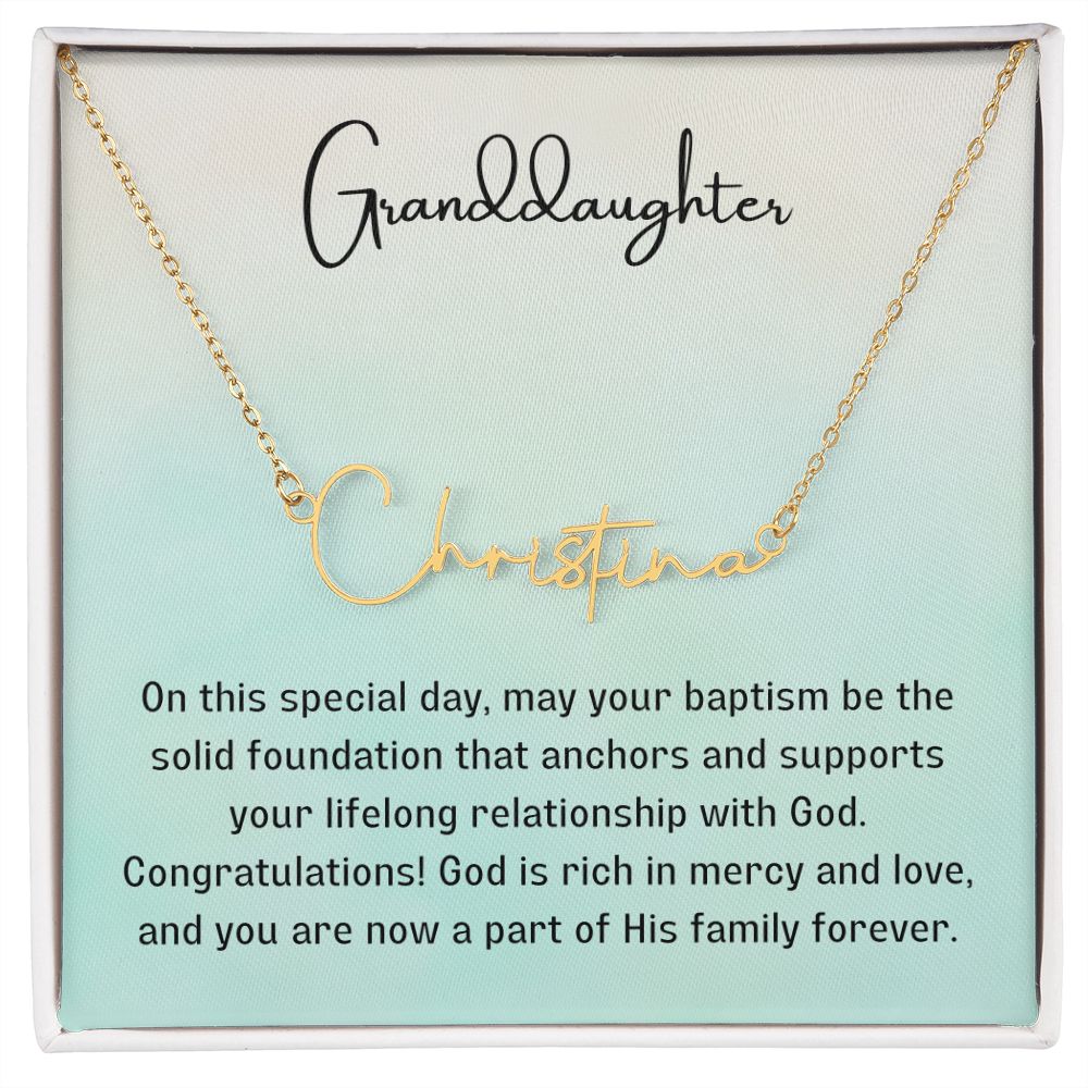 Baptism Gift Girl Present From Grandparents | Granddaughter Christening Gift | Christening Gift Present for Granddaughter