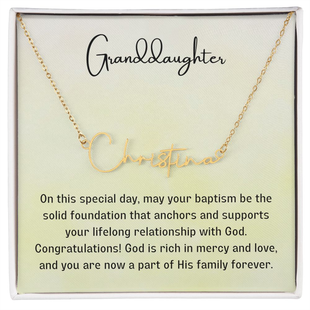 Baptism Gift Girl Present From Grandparents | Granddaughter Christening Gift | Christening Gift Present for Granddaughter
