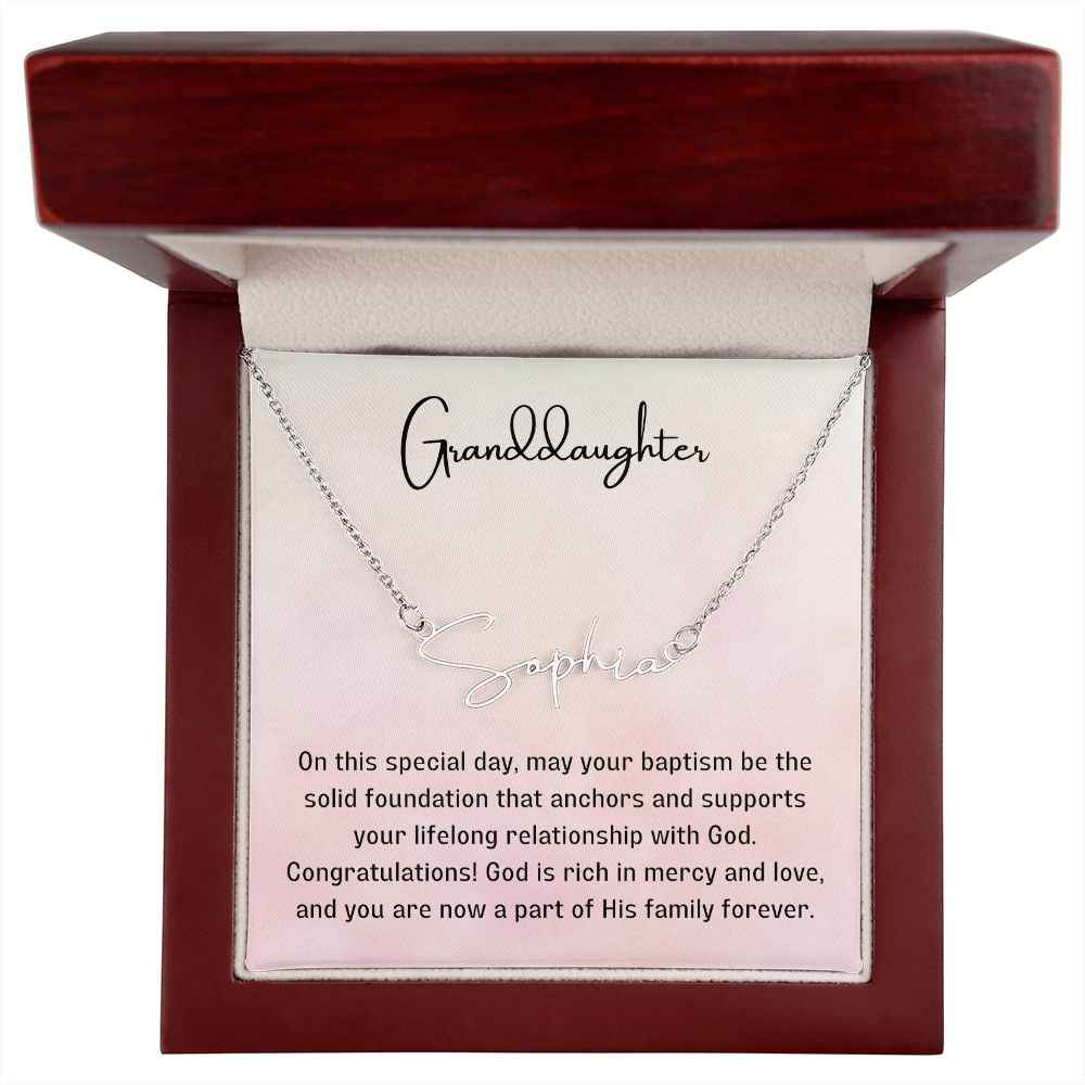 Baptism Gift Girl Present From Grandparents | Granddaughter Christening Gift | Christening Gift Present for Granddaughter