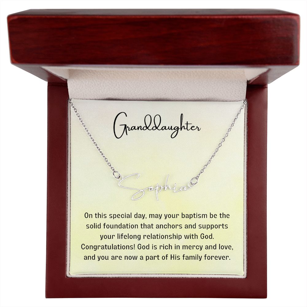 Baptism Gift Girl Present From Grandparents | Granddaughter Christening Gift | Christening Gift Present for Granddaughter