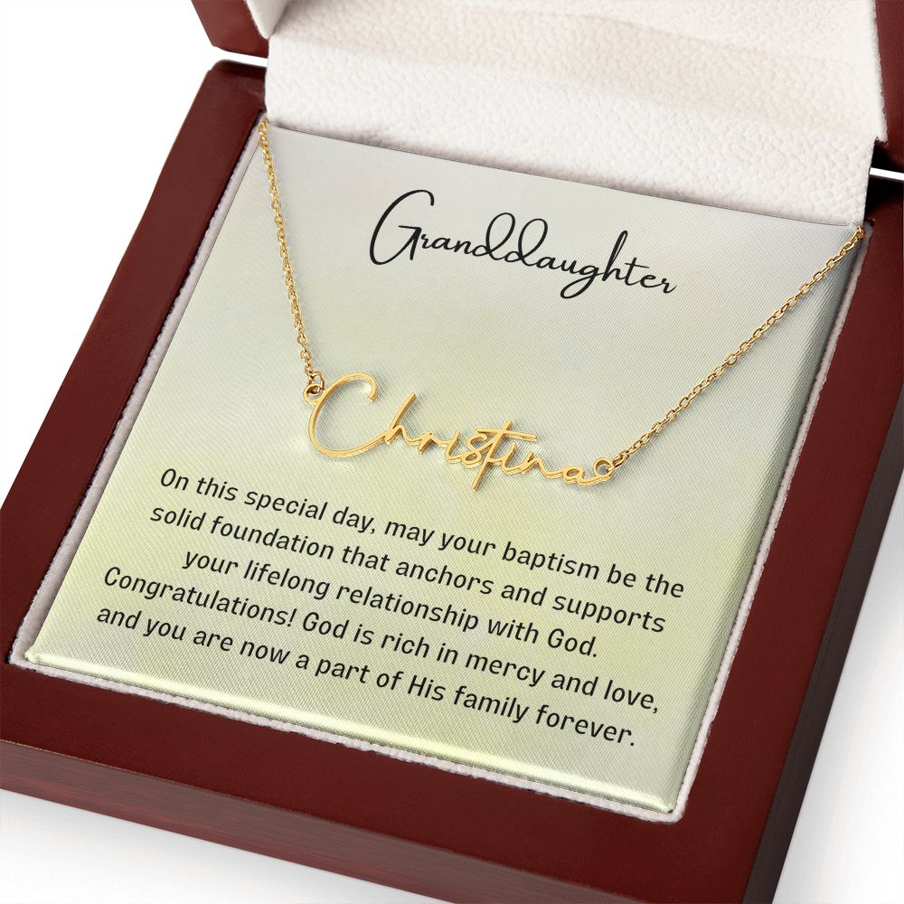 Baptism Gift Girl Present From Grandparents | Granddaughter Christening Gift | Christening Gift Present for Granddaughter