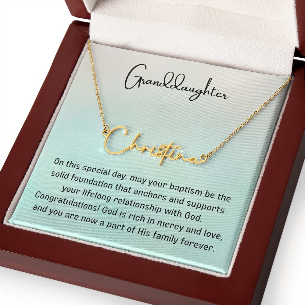 Baptism Gift Girl Present From Grandparents | Granddaughter Christening Gift | Christening Gift Present for Granddaughter