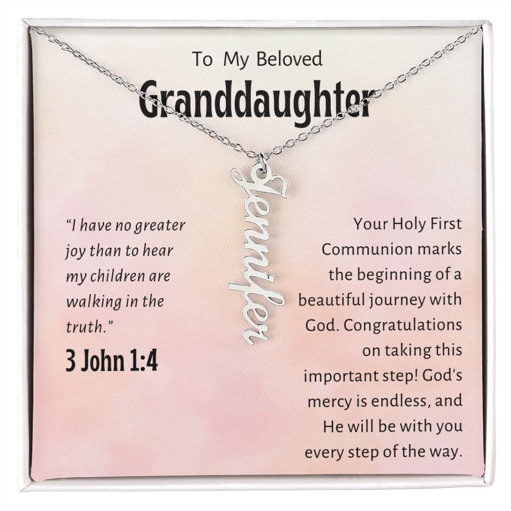 Granddaughter First Communion Gift | Confirmation Gift Present for Granddaughter | Holy Confirmation Gift Girl Present From Grandparents
