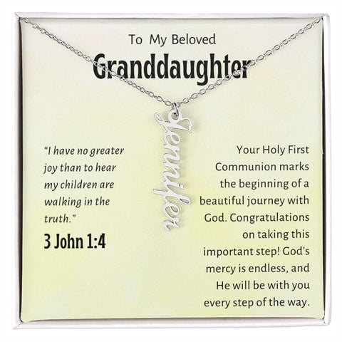 Granddaughter First Communion Gift | Confirmation Gift Present for Granddaughter | Holy Confirmation Gift Girl Present From Grandparents