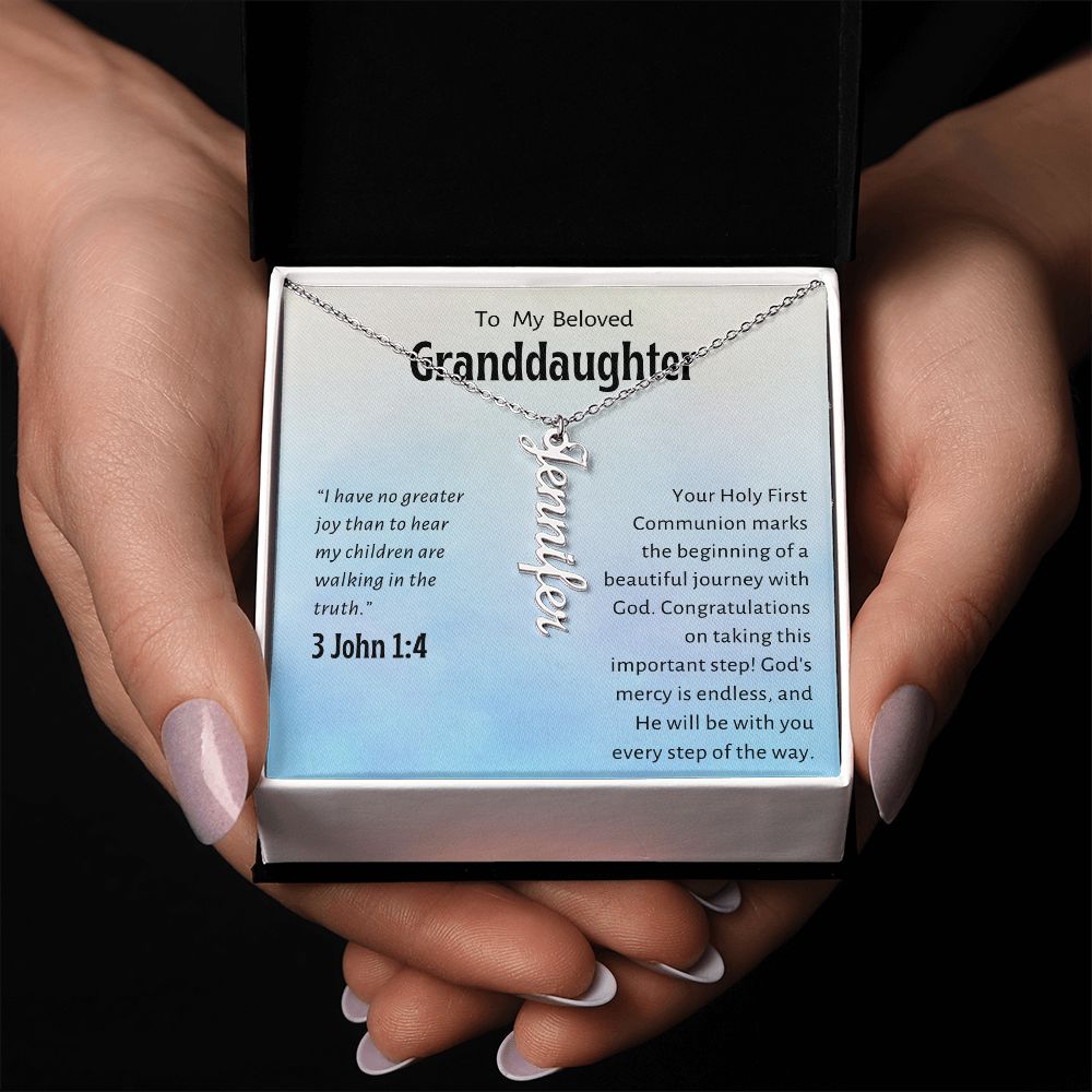 Granddaughter First Communion Gift | Confirmation Gift Present for Granddaughter | Holy Confirmation Gift Girl Present From Grandparents