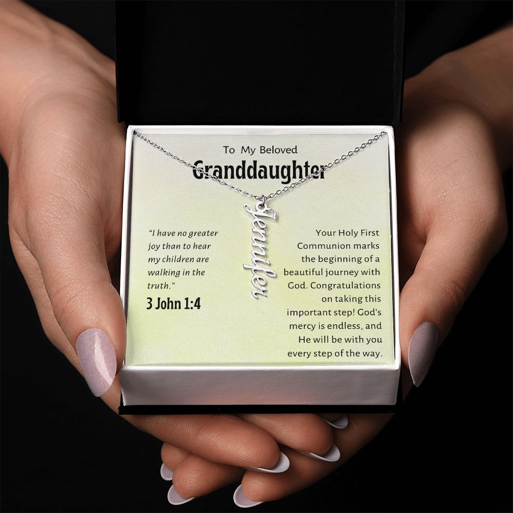 Granddaughter First Communion Gift | Confirmation Gift Present for Granddaughter | Holy Confirmation Gift Girl Present From Grandparents