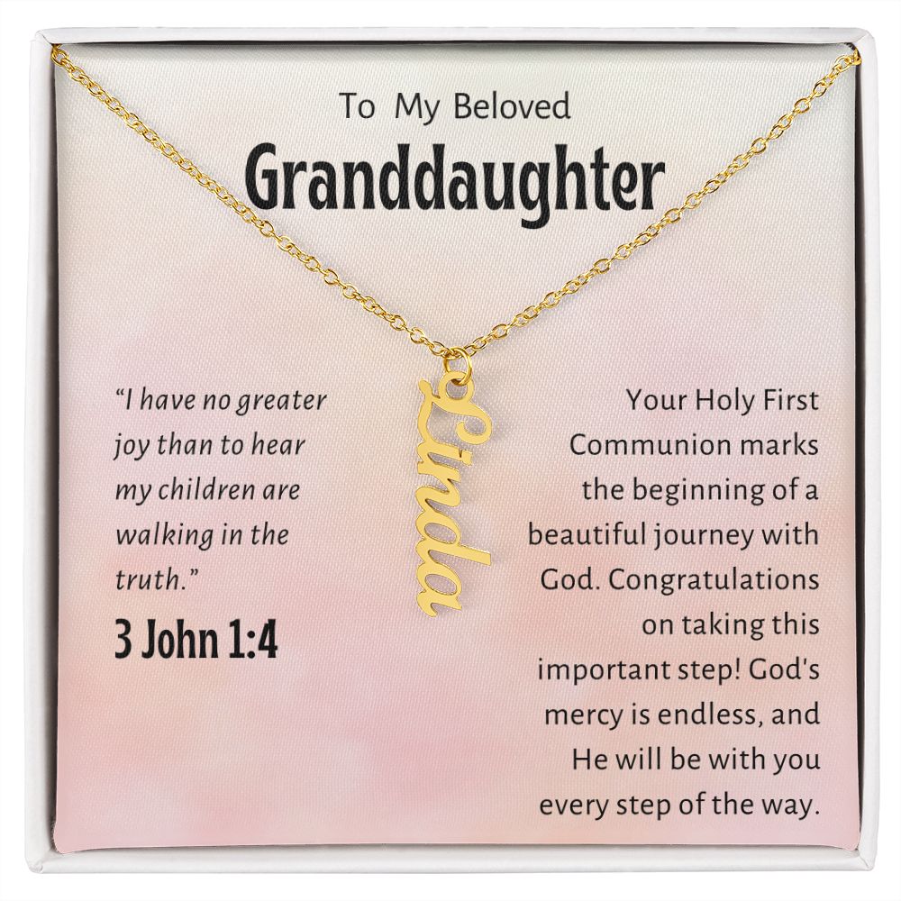 Granddaughter First Communion Gift | Confirmation Gift Present for Granddaughter | Holy Confirmation Gift Girl Present From Grandparents