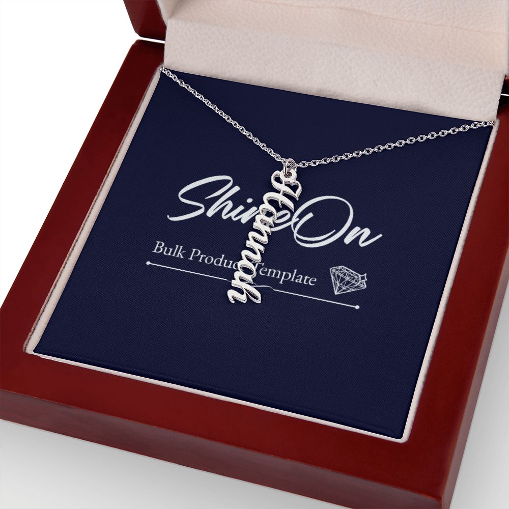 Personalized Name Necklace in Wooden Box