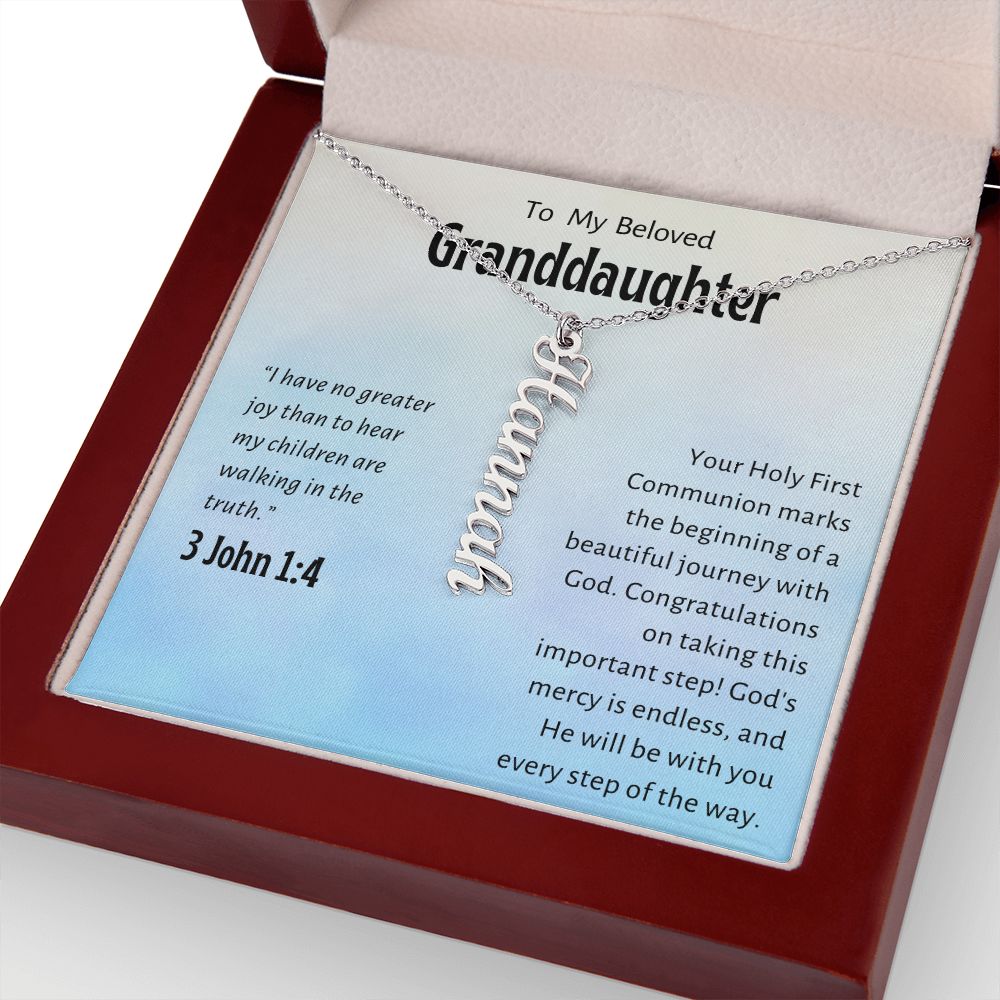 Granddaughter First Communion Gift | Confirmation Gift Present for Granddaughter | Holy Confirmation Gift Girl Present From Grandparents