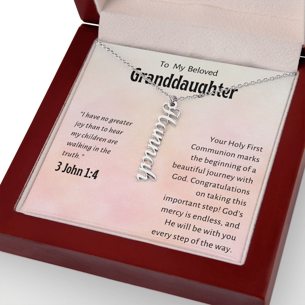 Granddaughter First Communion Gift | Confirmation Gift Present for Granddaughter | Holy Confirmation Gift Girl Present From Grandparents