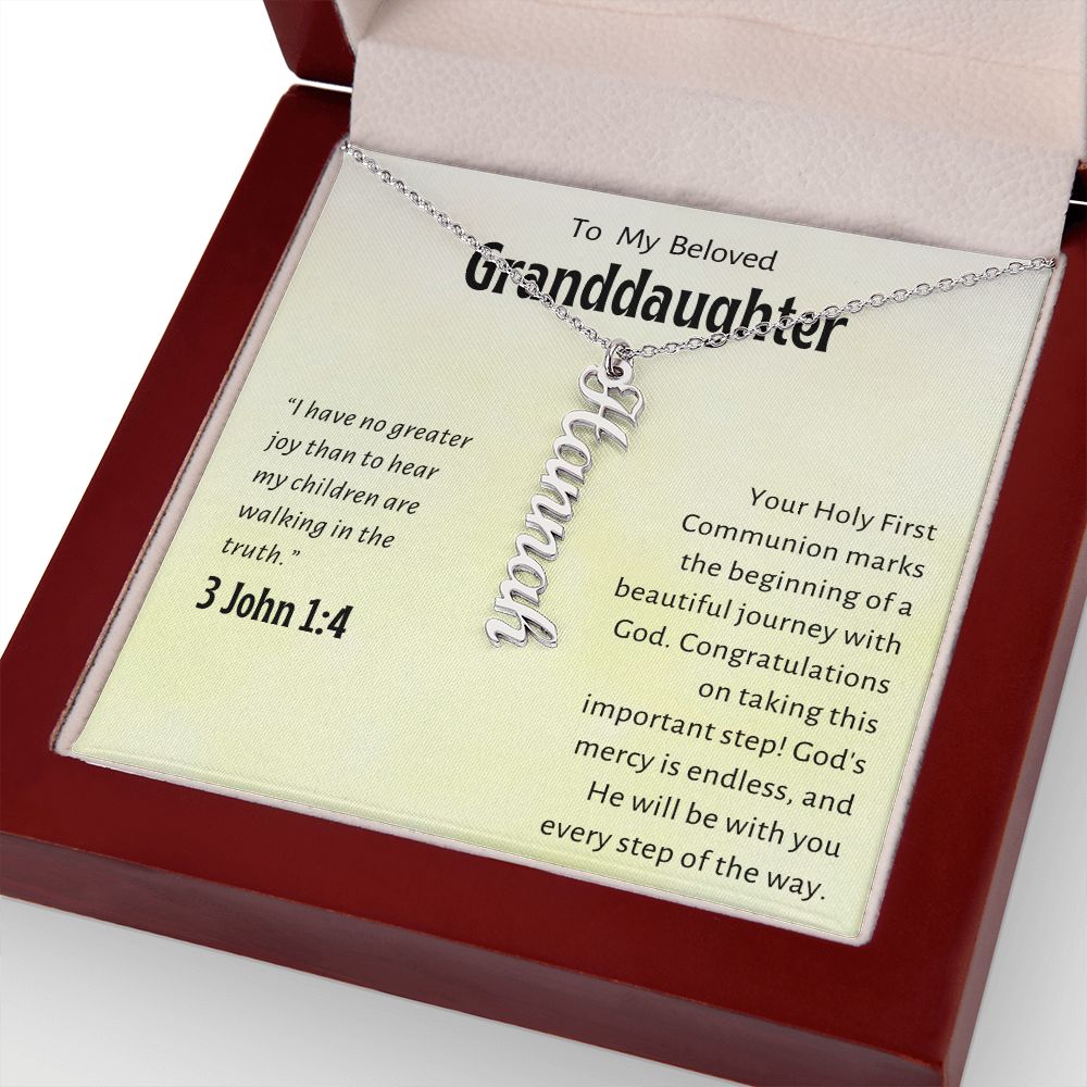 Granddaughter First Communion Gift | Confirmation Gift Present for Granddaughter | Holy Confirmation Gift Girl Present From Grandparents
