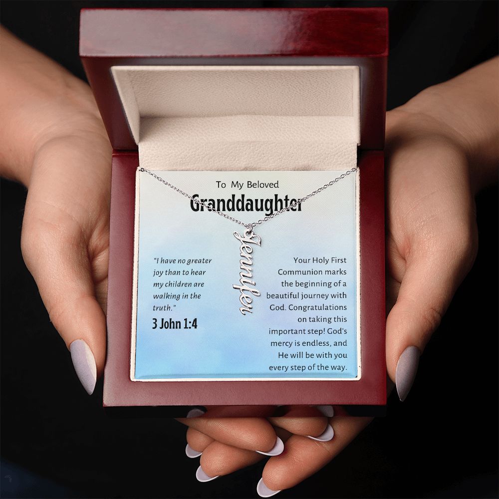 Granddaughter First Communion Gift | Confirmation Gift Present for Granddaughter | Holy Confirmation Gift Girl Present From Grandparents