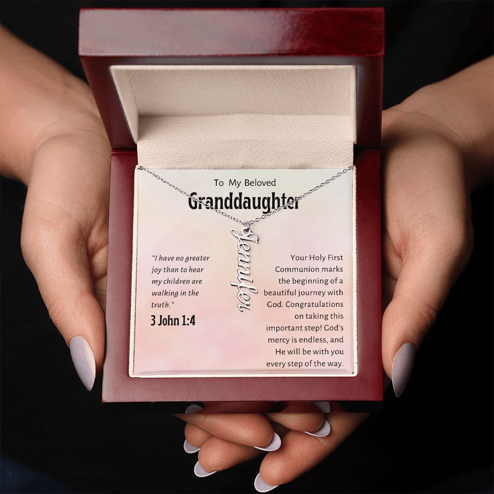 Granddaughter First Communion Gift | Confirmation Gift Present for Granddaughter | Holy Confirmation Gift Girl Present From Grandparents