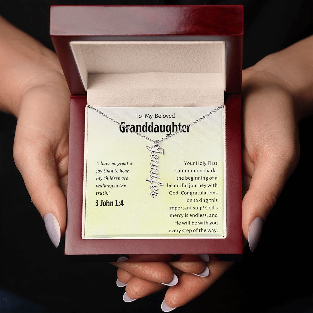 Granddaughter First Communion Gift | Confirmation Gift Present for Granddaughter | Holy Confirmation Gift Girl Present From Grandparents
