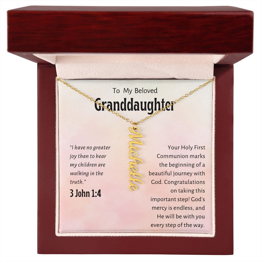 Granddaughter First Communion Gift | Confirmation Gift Present for Granddaughter | Holy Confirmation Gift Girl Present From Grandparents