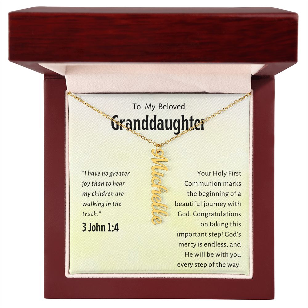 Granddaughter First Communion Gift | Confirmation Gift Present for Granddaughter | Holy Confirmation Gift Girl Present From Grandparents