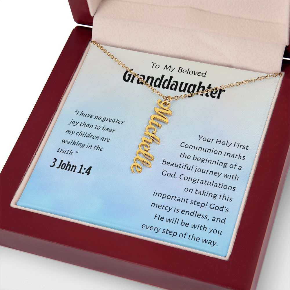 Granddaughter First Communion Gift | Confirmation Gift Present for Granddaughter | Holy Confirmation Gift Girl Present From Grandparents
