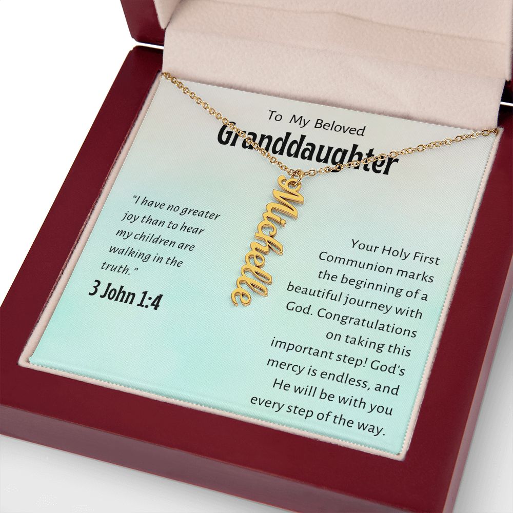 Granddaughter First Communion Gift | Confirmation Gift Present for Granddaughter | Holy Confirmation Gift Girl Present From Grandparents