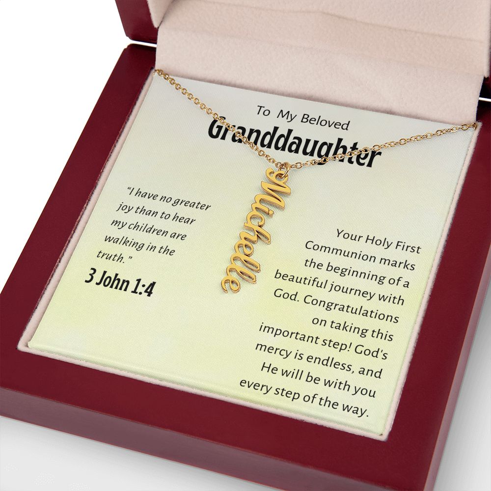 Granddaughter First Communion Gift | Confirmation Gift Present for Granddaughter | Holy Confirmation Gift Girl Present From Grandparents