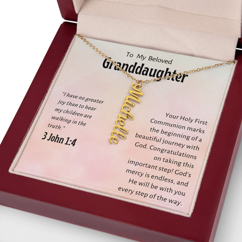 Granddaughter First Communion Gift | Confirmation Gift Present for Granddaughter | Holy Confirmation Gift Girl Present From Grandparents
