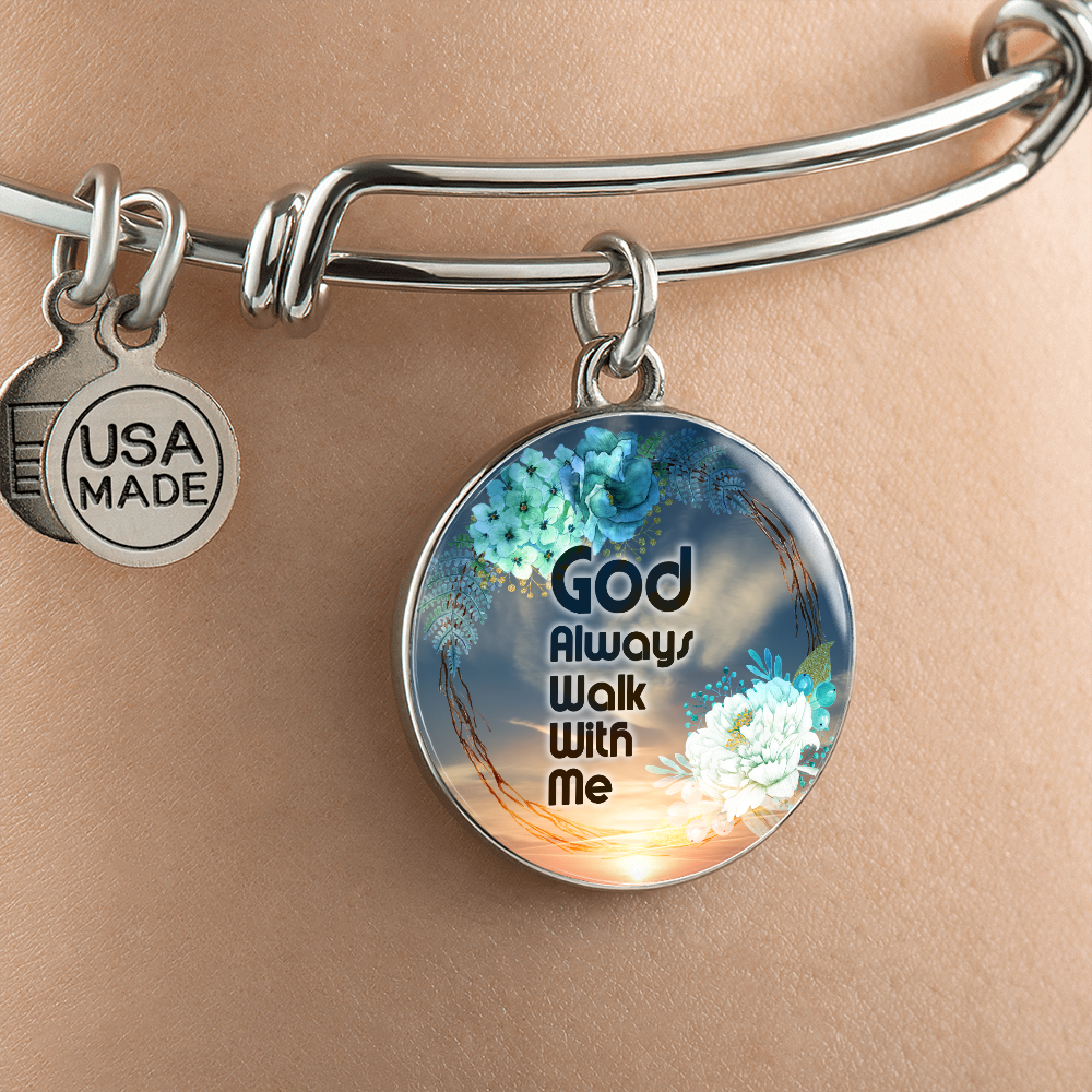 2020-02-20 (God  Always Walk With Me) (1) Bracelet Circle