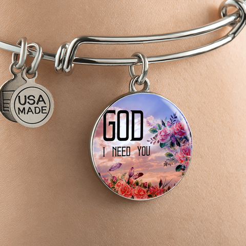 Need adjustment 2019-04-14 (God I Need You) 拷貝 Bracelet Circl