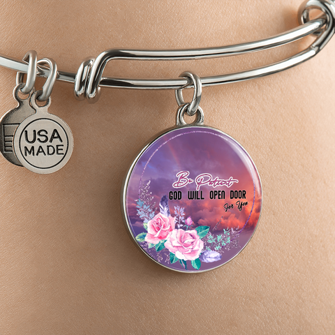 2020-05-07 (Be Patient God Will Open Door For You) (1) Bracelet Circle