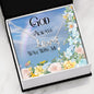 Scripted Love Necklace (God Always Walk With Me) [Free Shipping]