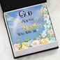 Scripted Love Necklace (God Always Walk With Me) [Free Shipping]