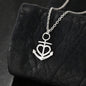 [GOD IS MY STRENGTH] Anchor Pendant Necklace