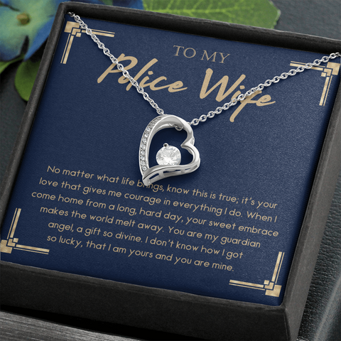 Police Wife 2022-02-21 (Dark Blue) (Forever Love) Necklace