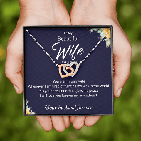 Still Love (B Wife) 21-11-26-b To My Wife (Interlocking Hearts) Necklace