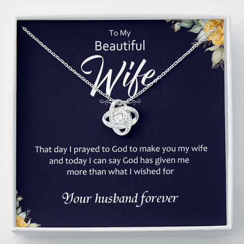 Still Love (B Wife) 21-11-26-c To My Wife (Knot Beauty) Necklace
