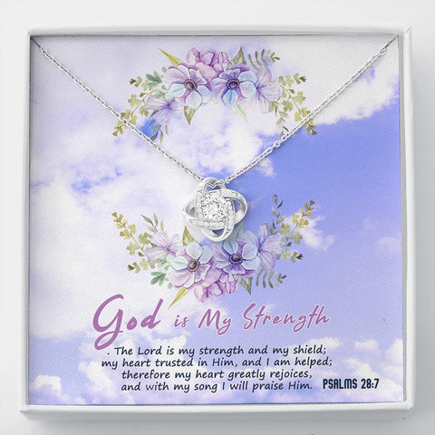 [GOD IS MY STRENGTH] Knot Necklace In the Sky