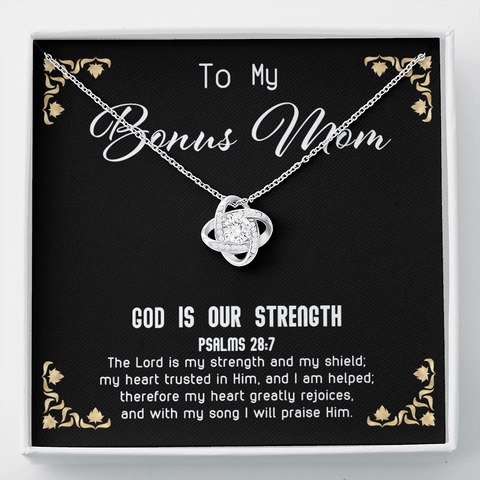 God Is My Strength - Bonus Mom To My Wife (Knot Beauty) Necklace