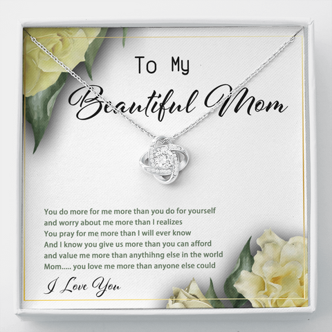 Believe in us - Frame - Beautiful Mom - I Love You To My Wife (Knot Beauty) Necklace