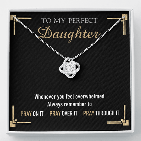 3 Pray To My Daughter 220212 To My Wife (Knot Beauty) Necklace