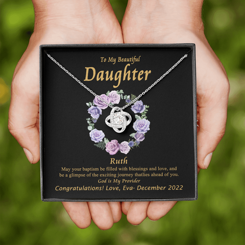 2022-05-21 God is My Provider To My Beautiful Mom (Knot Beauty) Necklace Template