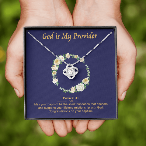 God is My Provider To My Beautiful Mom (Knot Beauty) Necklace Template