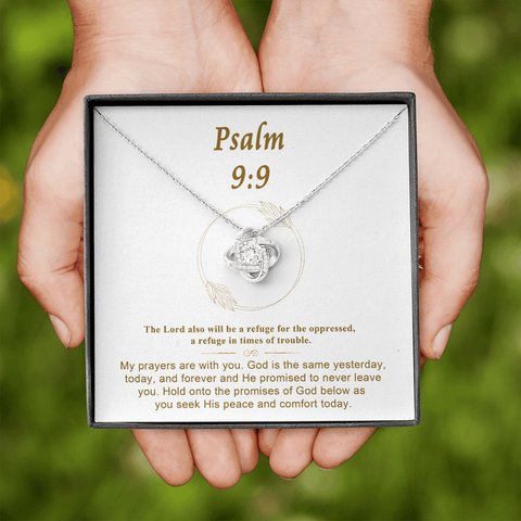 Psalm 9_9 To My Beautiful Mom (Knot Beauty) Necklace Template