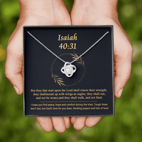 Isaiah 40_31 (Yellow) To My Beautiful Mom (Knot Beauty) Necklace Template