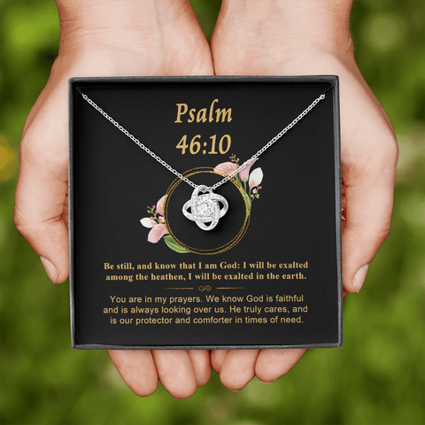 Psalm 46_10 To My Beautiful Mom (Knot Beauty) Necklace Template