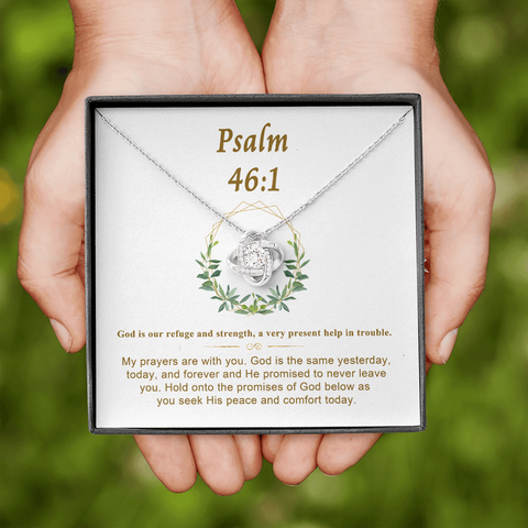 Psalm 46_1 To My Beautiful Mom (Knot Beauty) Necklace Template
