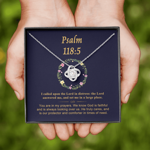 Psalm 118_5 (2022-05-13) To My Beautiful Mom (Knot Beauty) Necklace Template