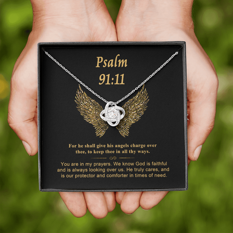 Psalm 91_11_2 To My Beautiful Mom (Knot Beauty) Necklace Template