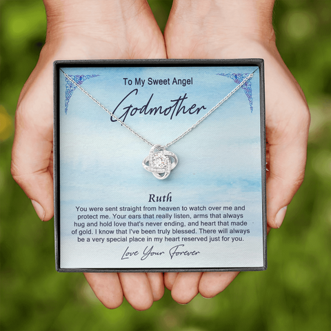 6-01 GodMother (Blue) To My Beautiful Mom (Knot Beauty) Necklace Template